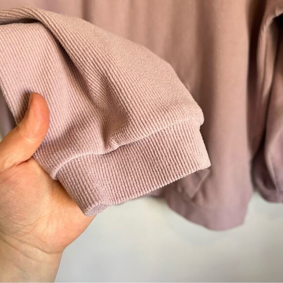 Marc New York Ribbed Quarter Zip Pullover Sweatshirt Purple Size XL - Picture 8 of 10